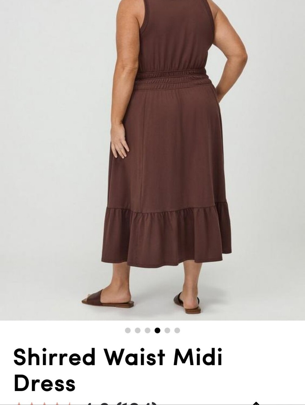 Torrid Midi Dress Brown - Picture 4 of 6